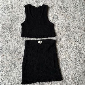 Black two piece Wilfred Aritzia set